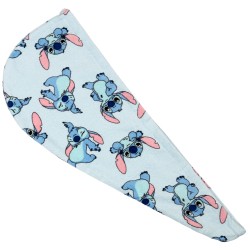 Stitch Disney Bawełniany turban, ręcznik do włosów niebieski