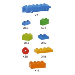 Klocki konstrukcyjne, klocki dla dzieci 260 elementów