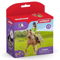 Schleich Horse Club - Sarah i Mystery, klacz arabska, zestaw figurek dla dzieci 5+