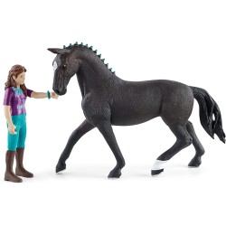 Schleich Horse Club - Lisa i Storm, koń hanowerski, zestaw figurek dla dzieci 5+