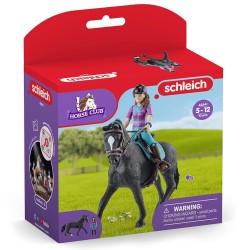 Schleich Horse Club - Lisa i Storm, koń hanowerski, zestaw figurek dla dzieci 5+