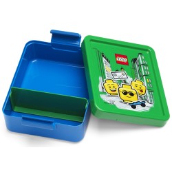 Szkolny, niebiesko-zielony Lunchbox dla dziecka LEGO