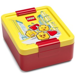 LEGO GIRL Czerwono-żółty lunchbox 17x13,5x6,9 cm