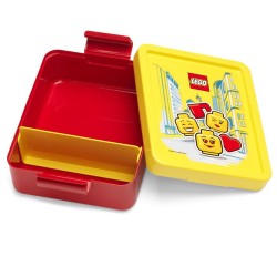 LEGO GIRL Czerwono-żółty lunchbox 17x13,5x6,9 cm