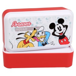 Myszka Mickey Disney 2x biało-czerwony pojemnik na żywność, śniadaniówka 5x5x18,5 cm