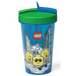 Kubek ze słomką Boy LEGO 500ml