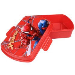 MARVEL SpiderMan Czerwona śniadaniówka szkolna dla chłopca, pudełko, lunchbox