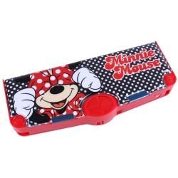 DISNEY Myszka Minnie piórnik czerwony, plastikowy