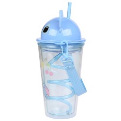 Disney Stitch Transparentny kubek ze słomką/bidon 450ml