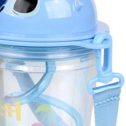 Disney Stitch Transparentny kubek ze słomką/bidon 450ml