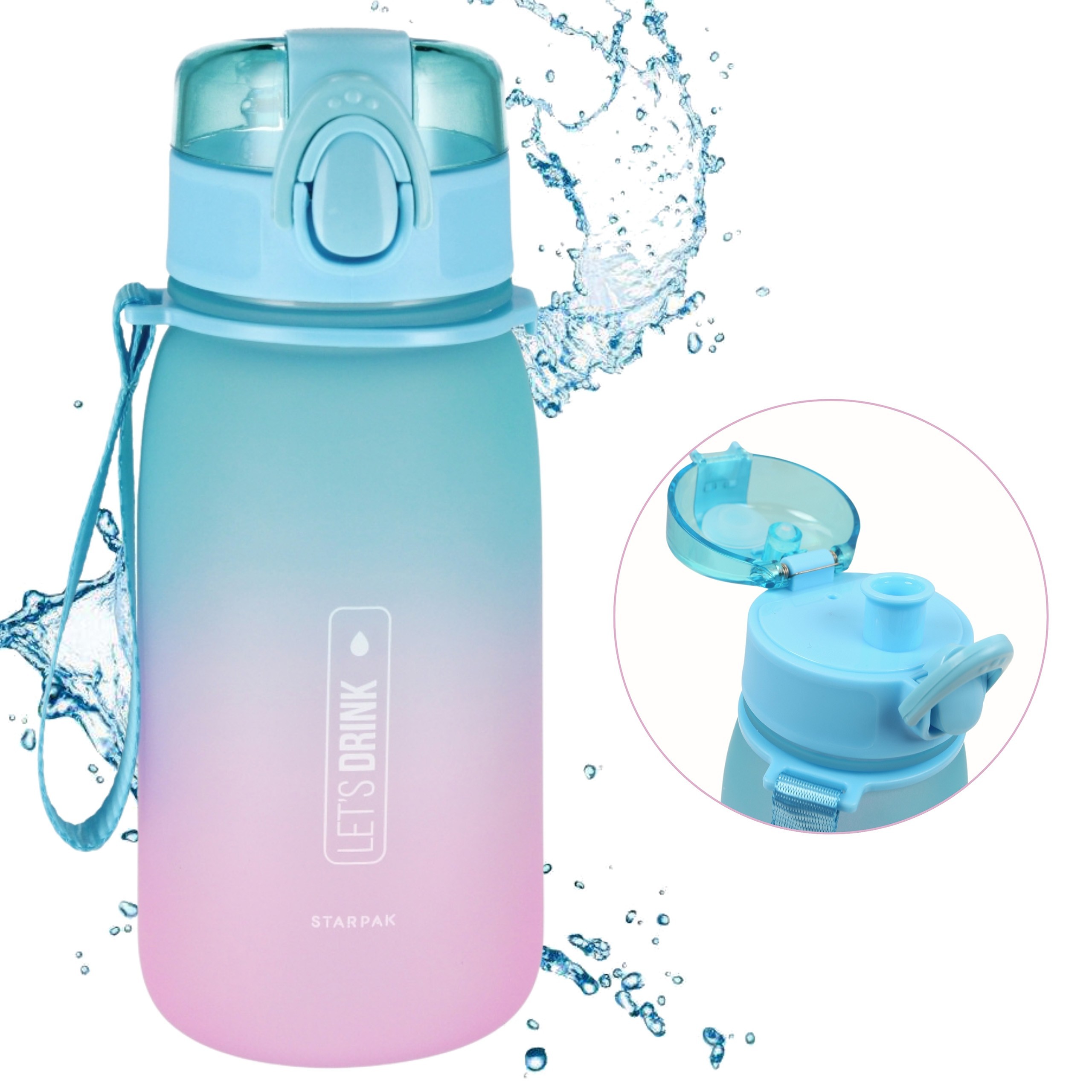 Ombre butelka z ustnikiem,...