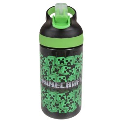 Minecraft Butelka z ustnikiem i rączką, bidon szkolny 450ml