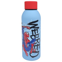 MARVEL SpiderMan stalowy bidon, niebieska butelka 500ml