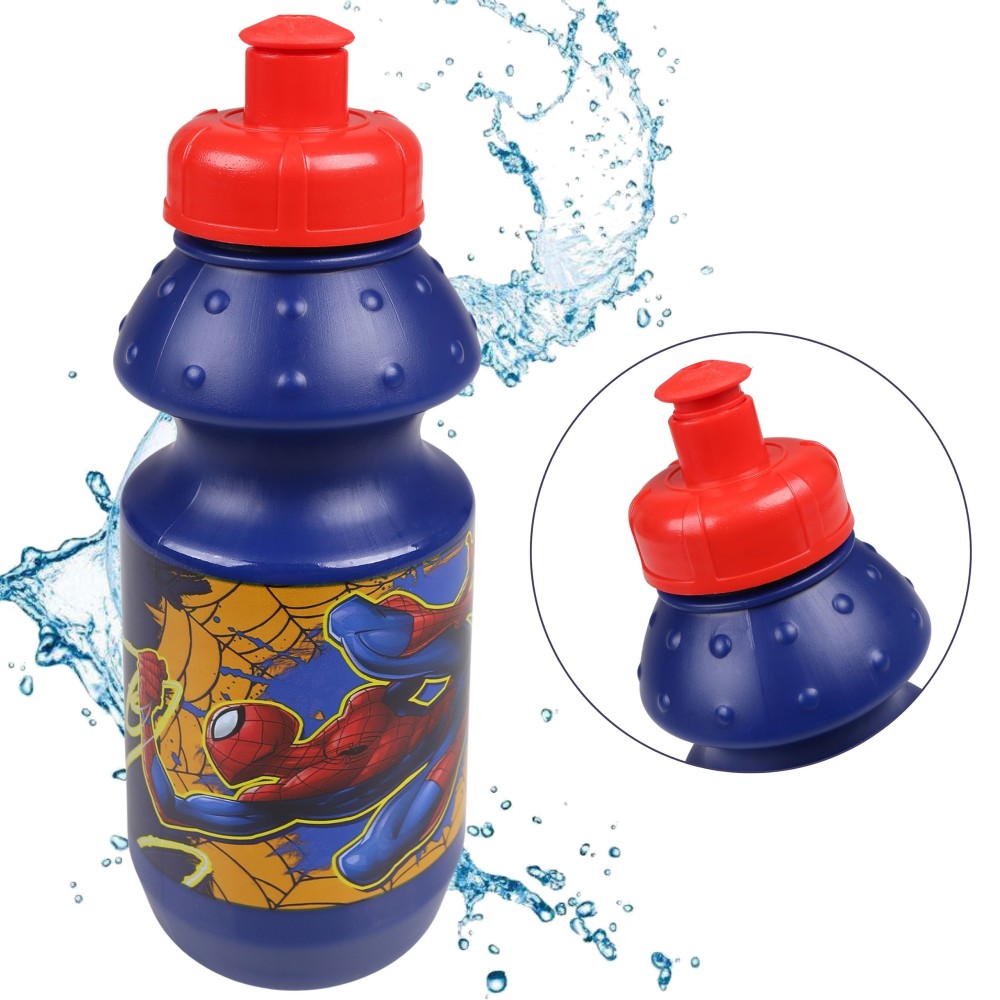 MARVEL Spiderman granatowy bidon, plastikowy bidon 350ml