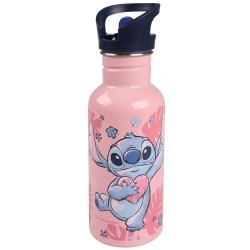 DISNEY Stitch stalowy bidon, różowa butelka z ustnikiem i rączką 500ml