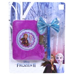 Pamiętnik pluszowy z długopisem żelowym Frozen DISNEY