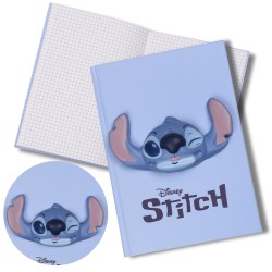 DISNEY Stitch Zeszyt/notes w kratkę, w niebieskiej oprawie A5