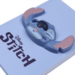 DISNEY Stitch Zeszyt/notes w kratkę, w niebieskiej oprawie A5