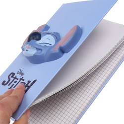 DISNEY Stitch Zeszyt/notes w kratkę, w niebieskiej oprawie A5