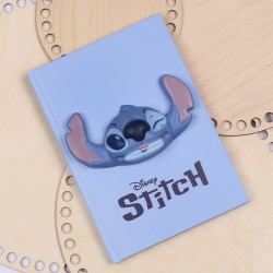 DISNEY Stitch Zeszyt/notes w kratkę, w niebieskiej oprawie A5