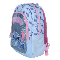 DISNEY Stitch Niebieski plecak dla dziewczynki, plecak szkolny + piórnik tuba 41x29x12 cm