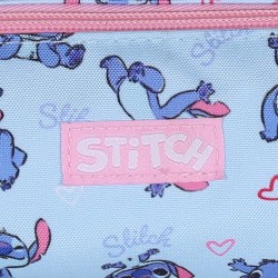 DISNEY Stitch Niebieski plecak dla dziewczynki, plecak szkolny + piórnik tuba 41x29x12 cm