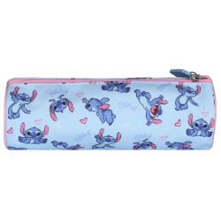 DISNEY Stitch Niebieski plecak dla dziewczynki, plecak szkolny + piórnik tuba 41x29x12 cm