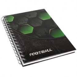 Football Notes na spirali, kołonotes A5 twarda oprawa