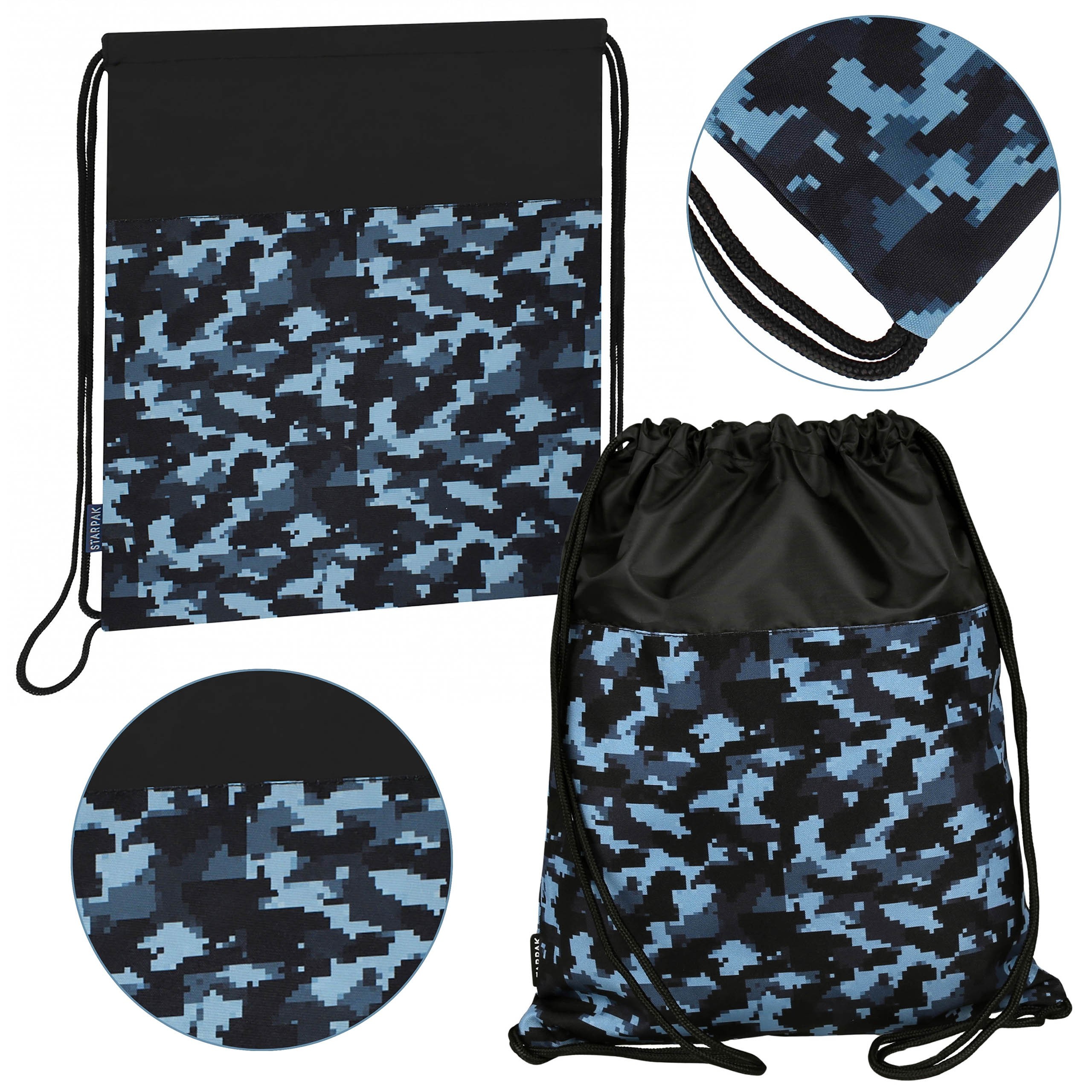 Niebieskie moro worek na...