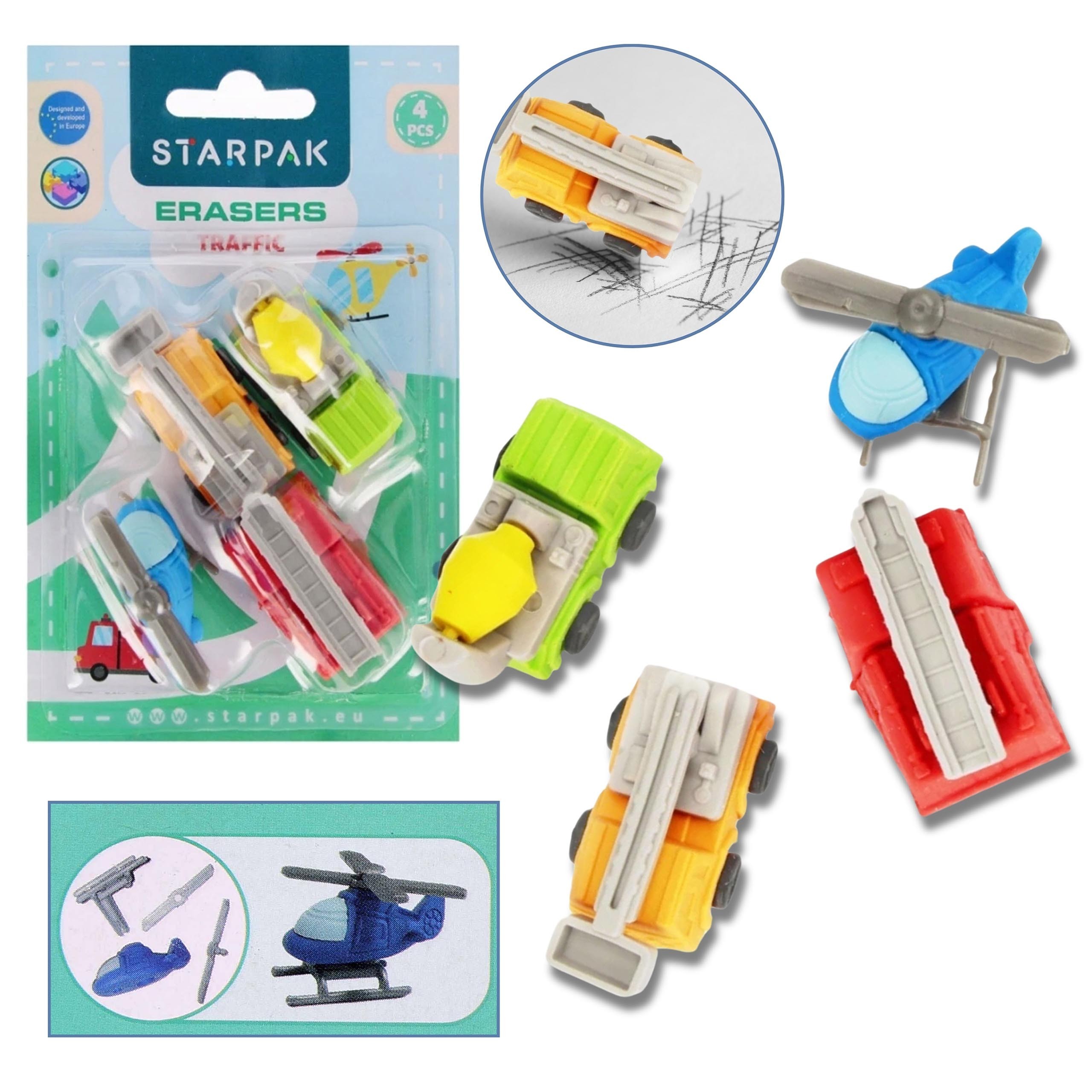 4x Gumka do mazania,...