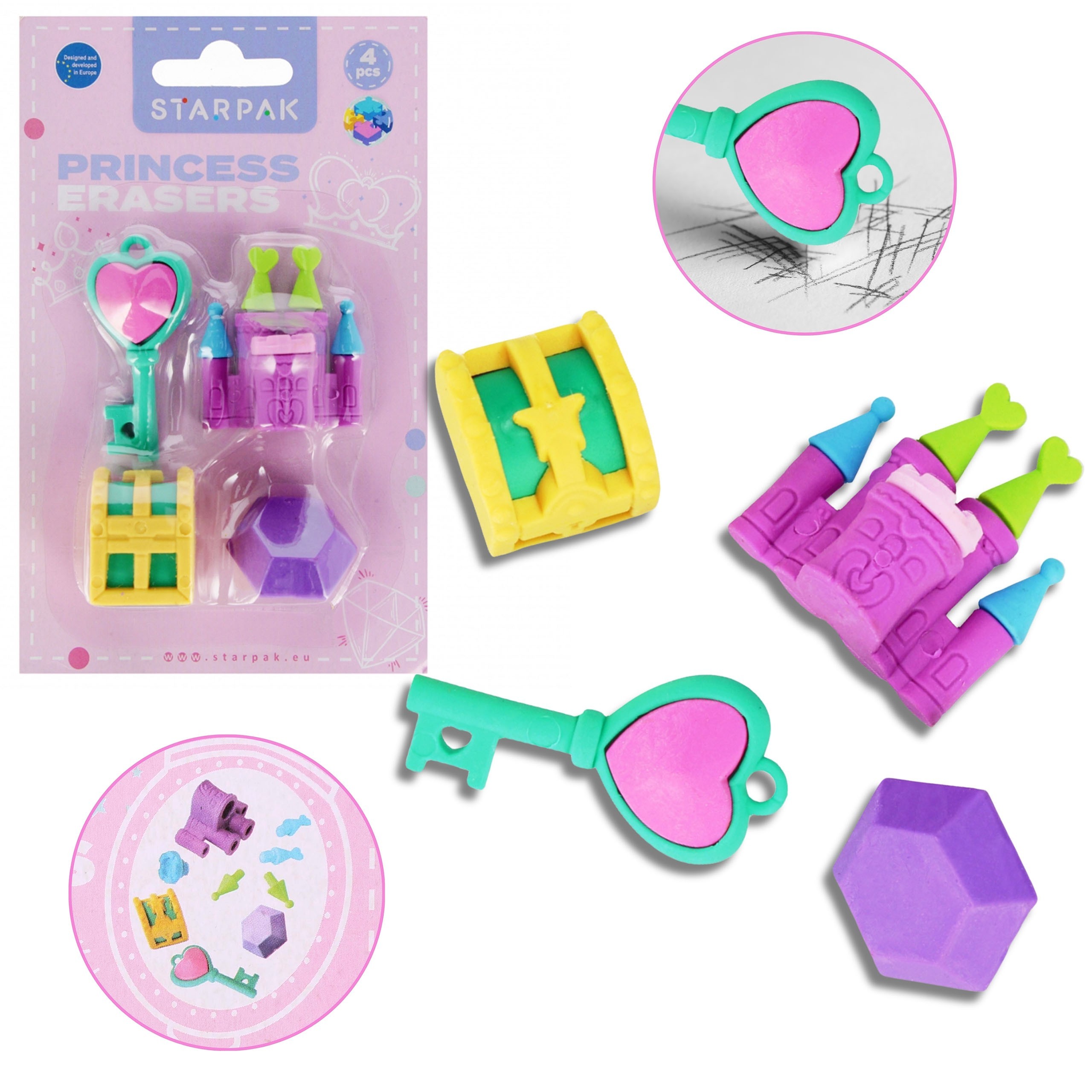 4x Gumka do mazania,...