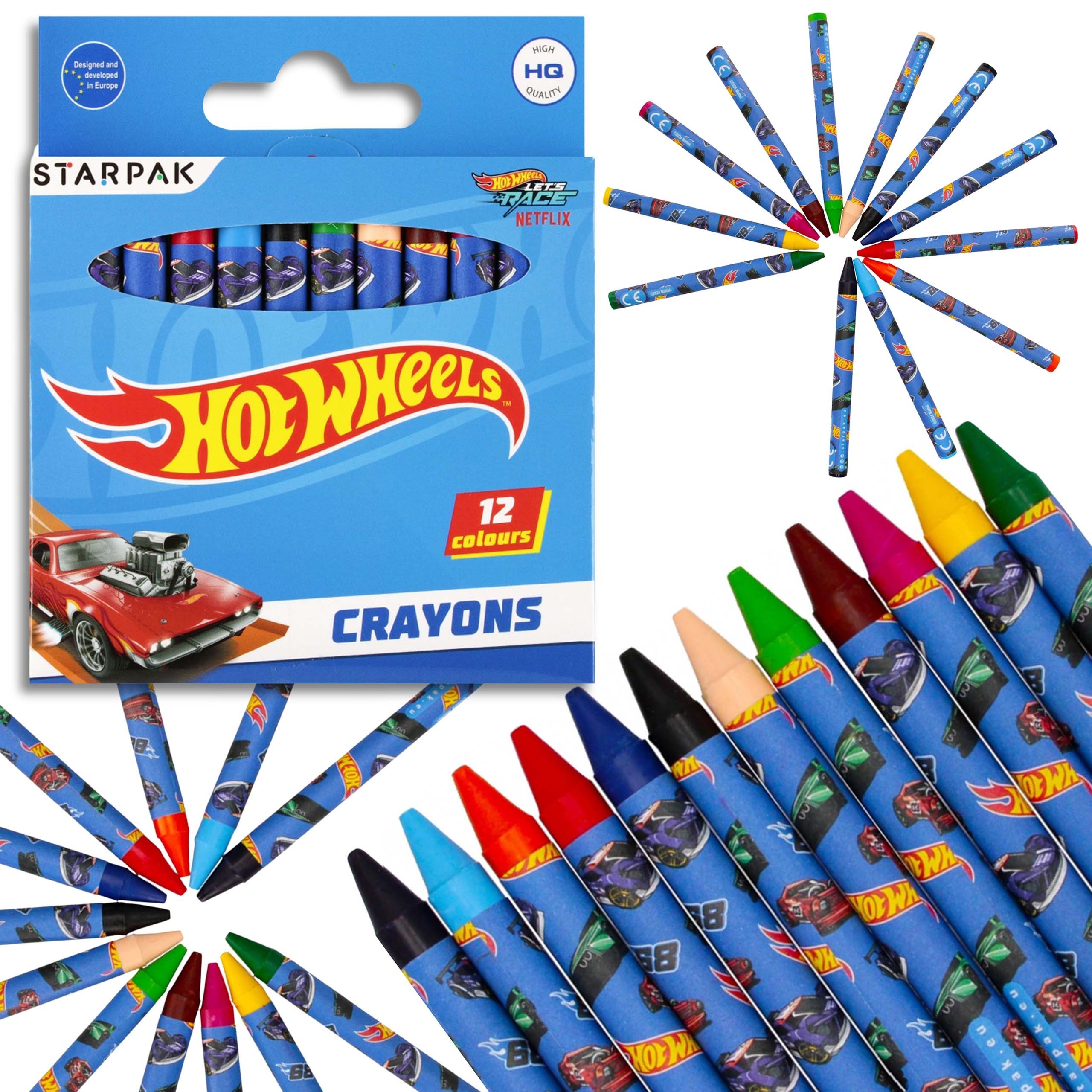 Hot Wheels kredki woskowe,...