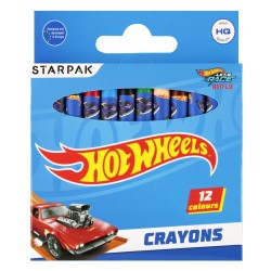 Hot Wheels kredki woskowe, kredki szkolne 12 kolorów