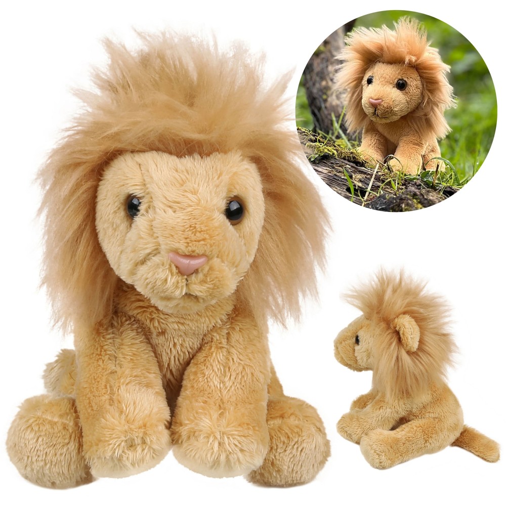 Charlie Bears Maskotka lew, z serii Cuddle Cubs, mały pluszak idealny dla niemowląt, 13 cm