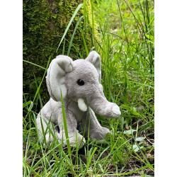 Charlie Bears Maskotka słoń, z serii Cuddle Cubs, mały pluszak idealny dla niemowląt, 13 cm