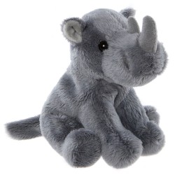 Charlie Bears Maskotka nosorożec, z serii Cuddle Cubs, mały pluszak idealny dla niemowląt, 13 cm