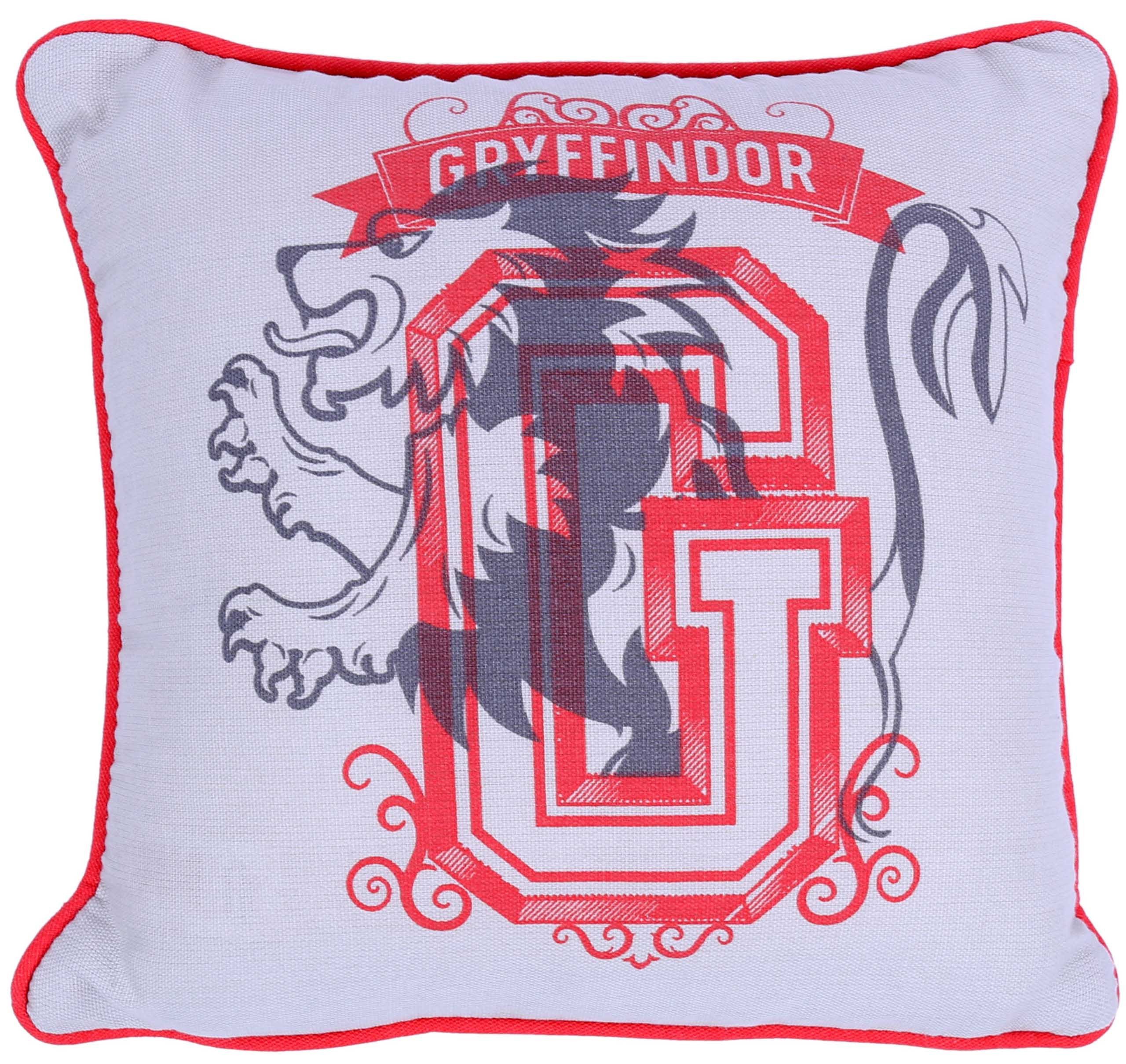 Szaro-czerwona poduszka...