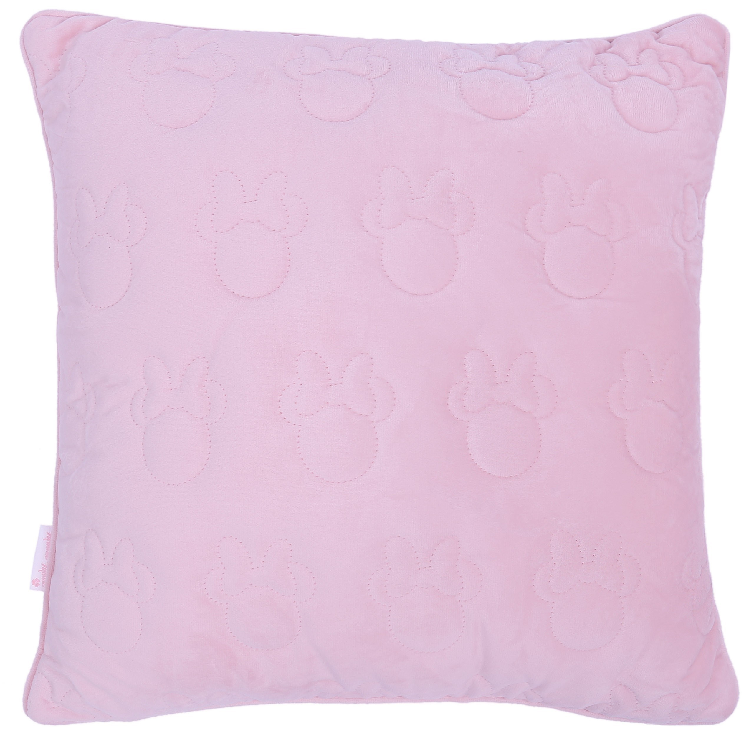 Różowa, wytłaczana poduszka...