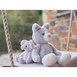 Charlie Bears Maskotka, kot Puddy, z serii Bear&Me, wyjątkowa przytulanka dla dzieci, 29 cm