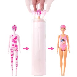 Barbie Color Reveal - Lalka seria totalny dżins, niespodzianka