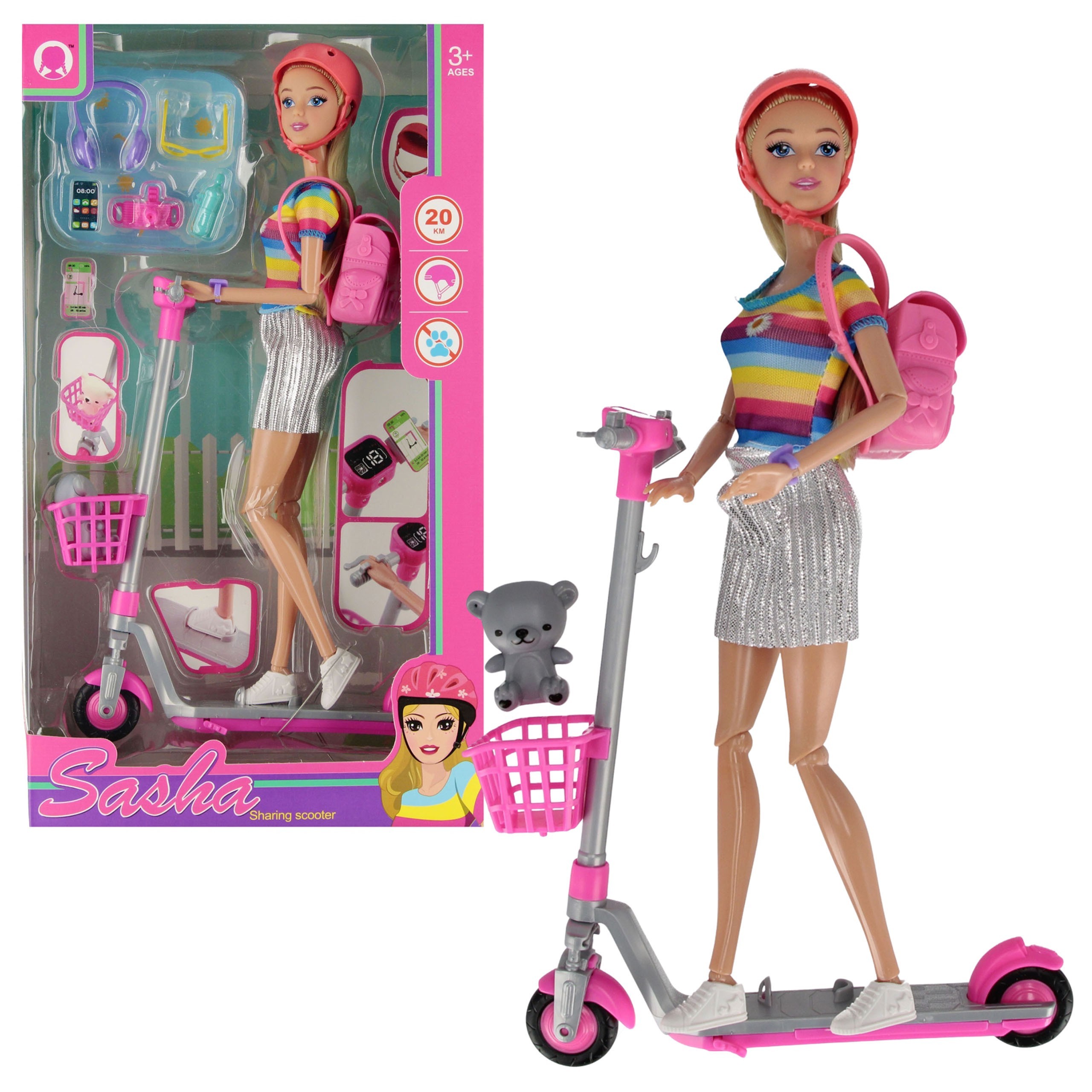 Lalka na hulajnodze z...