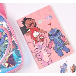 Disney Stitch Dziecięcy, transparentny plecak, mały plecak przedszkolny + akcesoria 24x21x6 cm