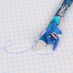 DISNEY Stitch Długopis żelowy z losowym wzorem, długopis ścieralny automatyczny, niebieski tusz, biurowy, szkolny 0,5mm