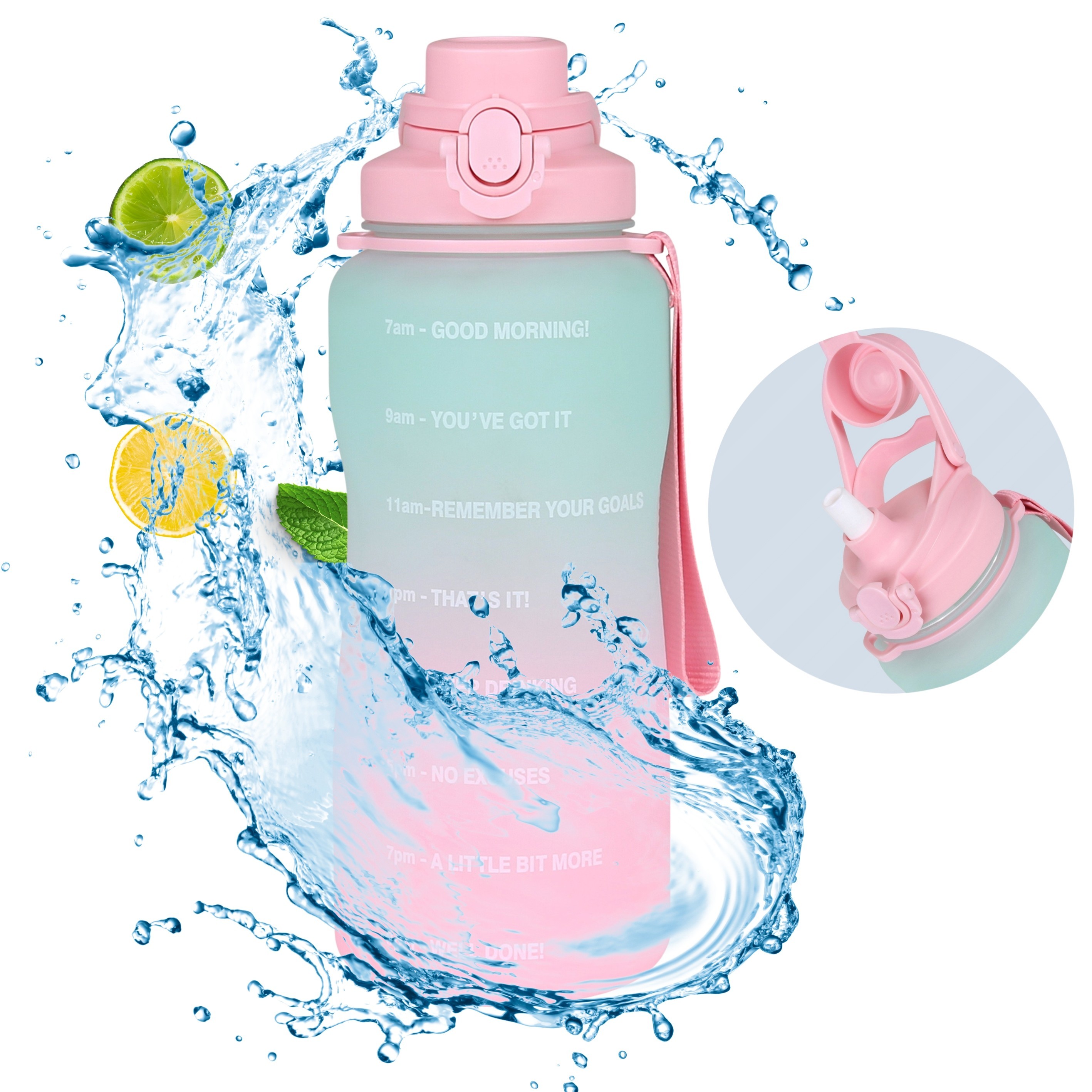 Zielono-różowa, duża...