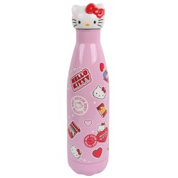 Hello Kitty stalowa butelka termiczna, różowy bidon, termos 500ml