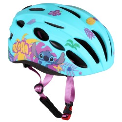 DISNEY Stitch Turkusowy kask rowerowy IN-MOLD dla dzieci, dziewczęcy, regulowany 52-56 cm