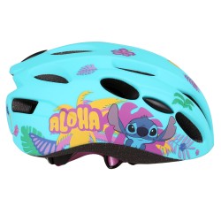 DISNEY Stitch Turkusowy kask rowerowy IN-MOLD dla dzieci, dziewczęcy, regulowany 52-56 cm