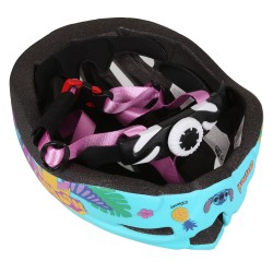 DISNEY Stitch Turkusowy kask rowerowy IN-MOLD dla dzieci, dziewczęcy, regulowany 52-56 cm