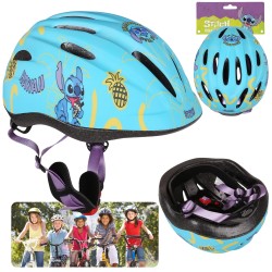 DISNEY Stitch Turkusowy kask rowerowy dla dzieci, lekki, regulowany 48-52 cm