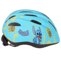 DISNEY Stitch Turkusowy kask rowerowy dla dzieci, lekki, regulowany 48-52 cm